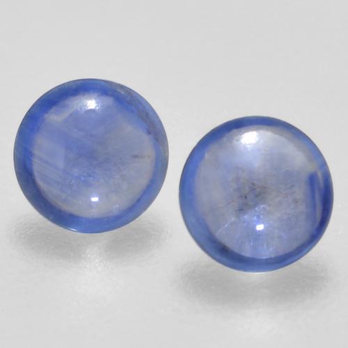 Light Navy Blue Sapphire Gem - 0.2ct Round Cabochon (ID: 563811)