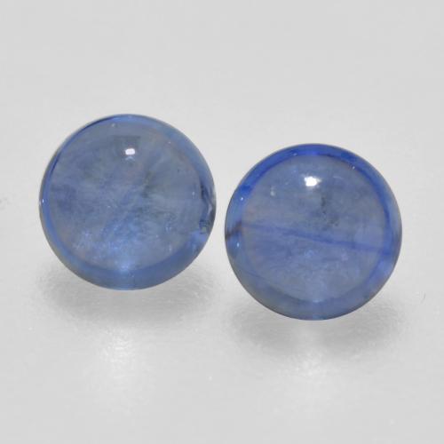 Azul marino Zafiro Gema - 0.3ct Cabujón Redondo (ID: 563813)