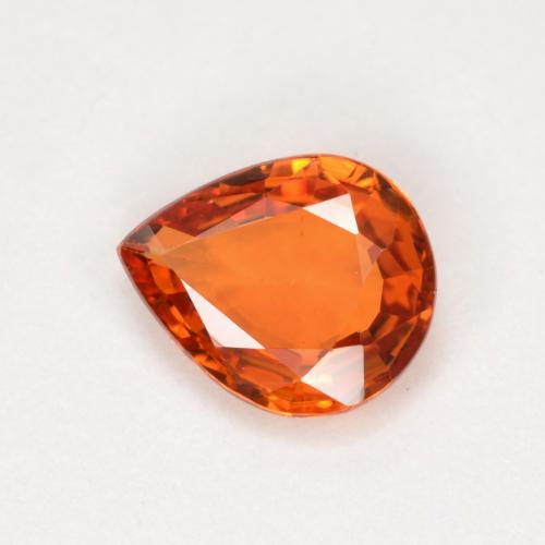 Naranja medio Zafiro Gema - 0.5ct Corte en forma de pera (ID: 563831)