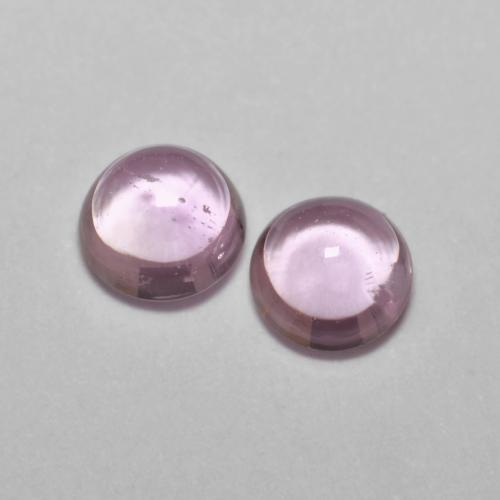Light Pink Tone Sapphire Gem - 0.2ct Round Cabochon (ID: 564243)