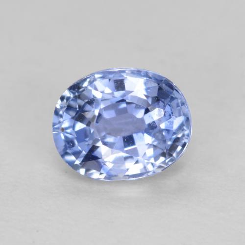 Pastel Blue Zaffiro Gem - 0.5ct Ovale sfaccettato (ID: 564557)