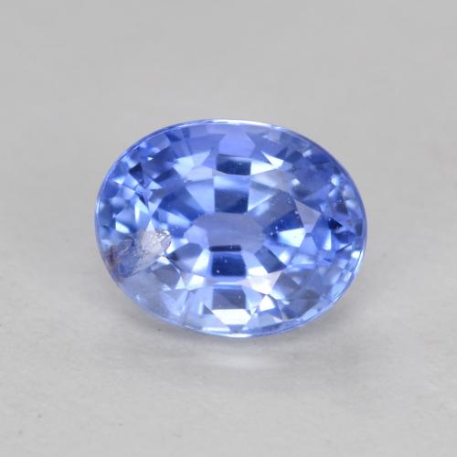 Light Navy Blue Saphir Edelstein - 0.6ct Oval facettiert (ID: 564560)