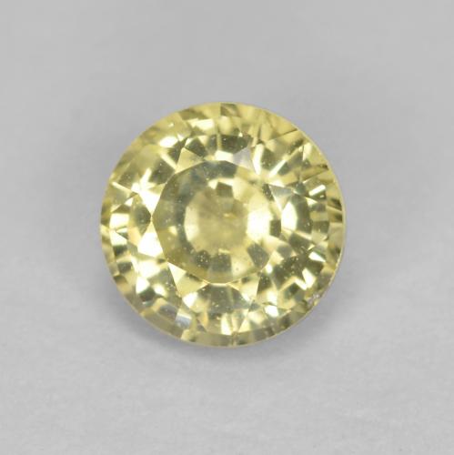 Amarillo laguna Zafiro Gema - 0.5ct Faceta Redonda (ID: 564847)