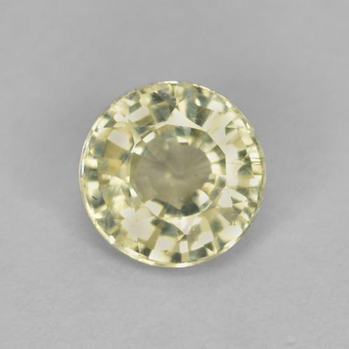 Pale Yellow Sapphire Gem - 0.4ct Round Facet (ID: 564848)