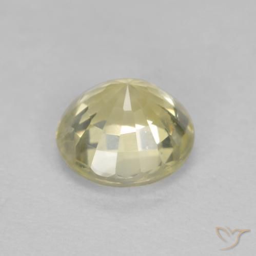 Sapphire Gemstone in 4.5 mm (calibrated) Size for Sale, Sapphire Stone in Pale Yellow Color