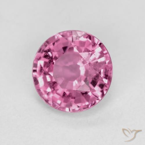 0.55 ct Purple Sapphire Stone, Natural Sapphire in Round Facet Shape for Sale