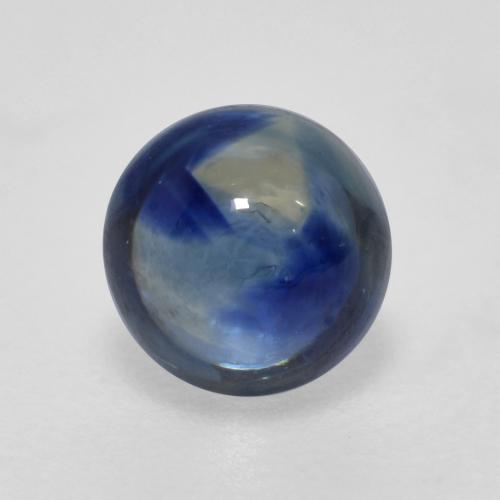 Azul marino Zafiro Gema - 0.6ct Cabujón Redondo (ID: 565381)