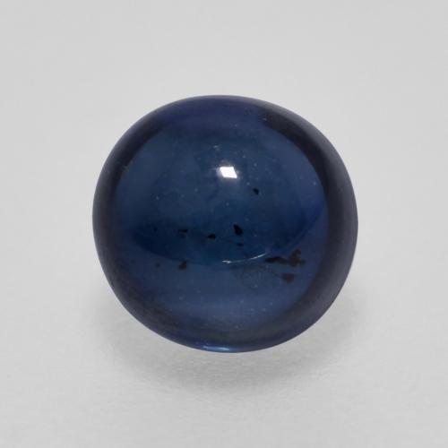 Navy Blue Sapphire Gem - 0.7ct Round Cabochon (ID: 565387)