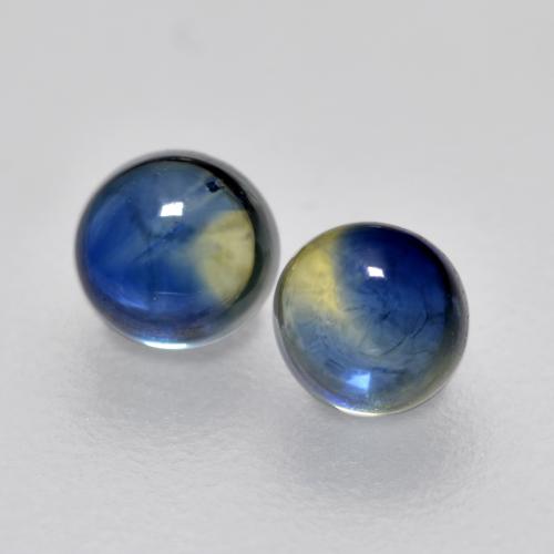 Navy Blue Sapphire Gem - 0.3ct Round Cabochon (ID: 565612)
