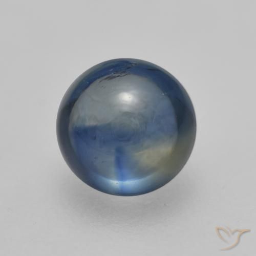 Navy Blue Sapphire Gem - 0.5ct Round Cabochon (ID: 566019)