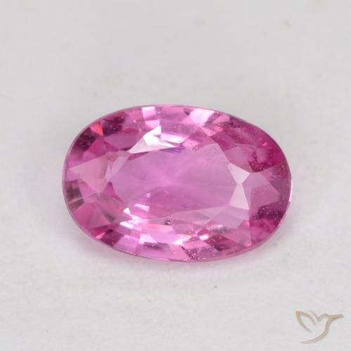 0.60ct Natural Deep Pink Sapphire, Oval, VS-SI