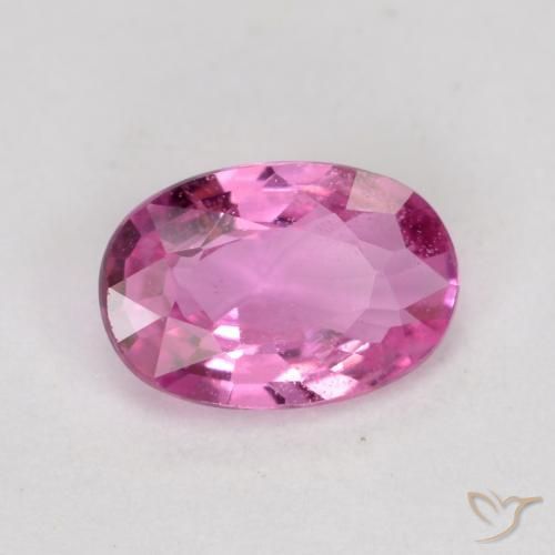 0.60 ct Pink Sapphire Stone, Natural Sapphire in Oval Facet Shape for Sale
