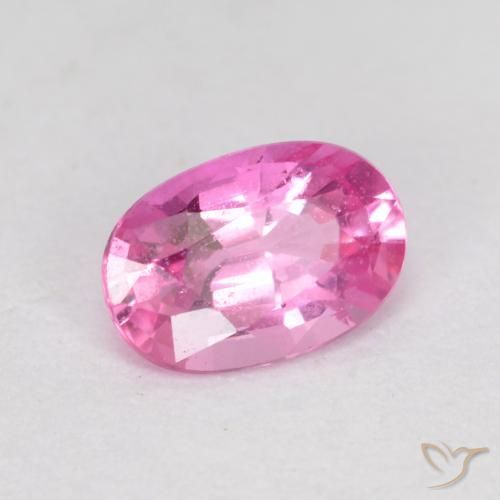 0.63 ct Purple Sapphire Stone, Natural Sapphire in Oval Facet Shape for Sale