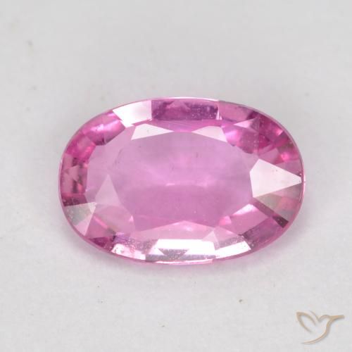 0.66ct Natural Bright Pinkish Purple Sapphire, Oval, VS-SI