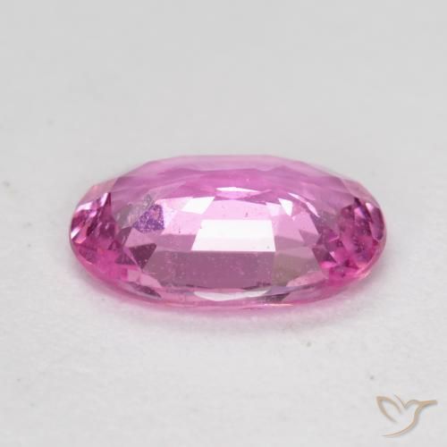 Sapphire Gemstone in 6.9 x 4.7 mm Size for Sale, Sapphire Stone in Bright Pinkish Purple Color