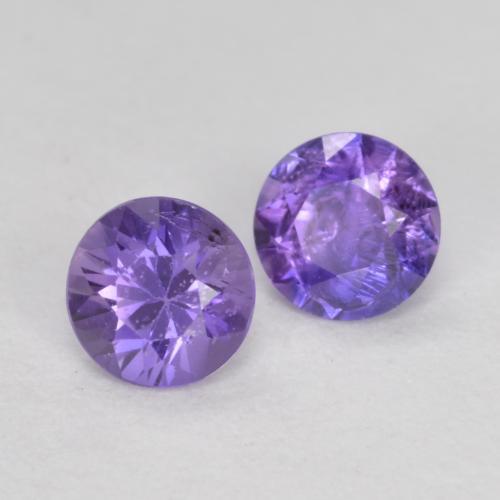 Deep Violet Sapphire Gem - 0.3ct Diamond-Cut (ID: 566029)