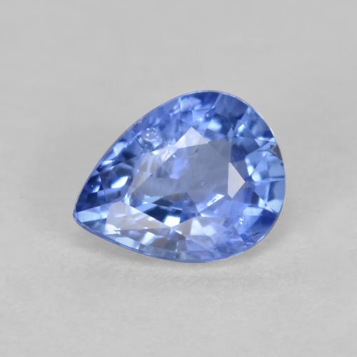 Light Navy Blue Zaffiro Gem - 0.4ct Sfaccettatura a pera (ID: 566034)