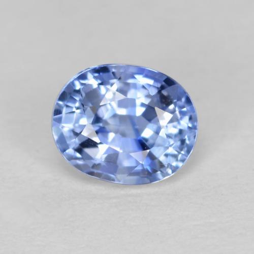 4,9 x 4mm Zaffiro blu Ovale sfaccettato dallo Sri Lanka, peso di 0,5 ct, pietra preziosa naturale Essere riscaldato in purezza VVS-VS, Zaffiro 1pz - il colore è Blu pastello, durezza Mohs di 9 adatto per gioielli da indossare ogni giorno, Pietra portafortuna di settembre, Photo A