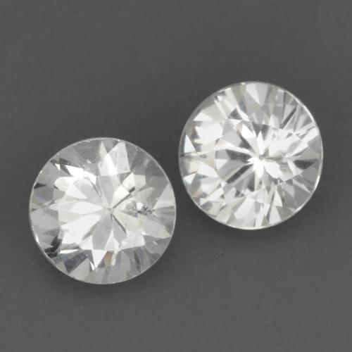 Weiß Saphir Edelstein - 0.2ct Diamanten-Schliff (ID: 566161)