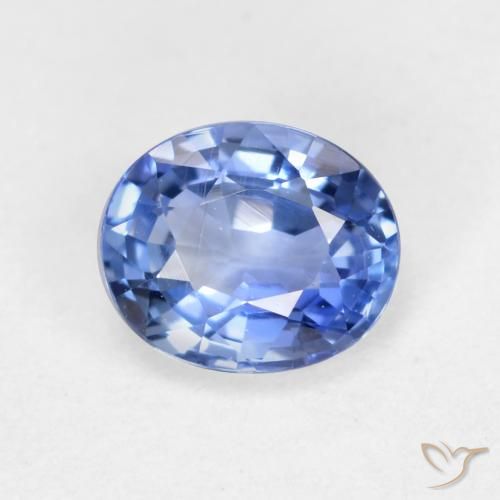 Azul claro Zafiro Gema - 0.5ct Forma ovalada (ID: 566314)