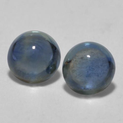 Navy Blue Sapphire Gem - 0.3ct Round Cabochon (ID: 566512)