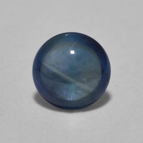 Dark Blue Sapphire Gem - 0.4ct Round Cabochon (ID: 566514)