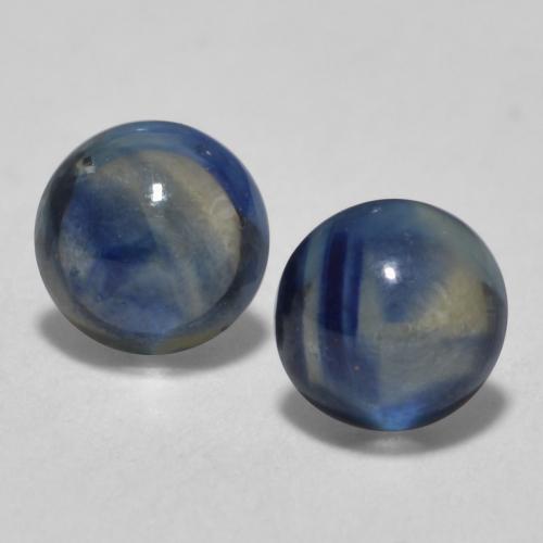 Midnight Blue Sapphire Gem - 0.3ct Round Cabochon (ID: 566517)