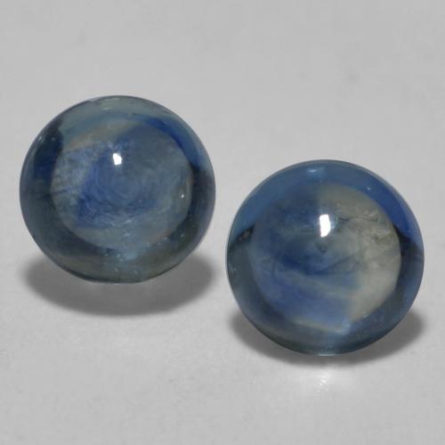 Navy Blue Sapphire Gem - 0.3ct Round Cabochon (ID: 566522)