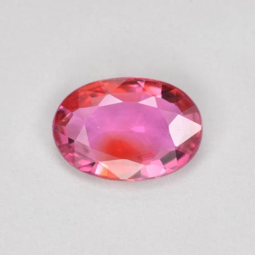 Ярко-розовый Сапфир Камень - 0.4ct Фасетный Овал (ID: 566547)