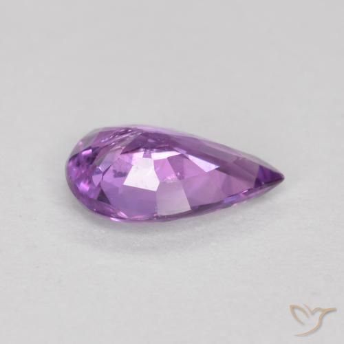 Sapphire Gemstone in 6.4 x 4.4 mm Size for Sale, Sapphire Stone in Purplish Violet Color