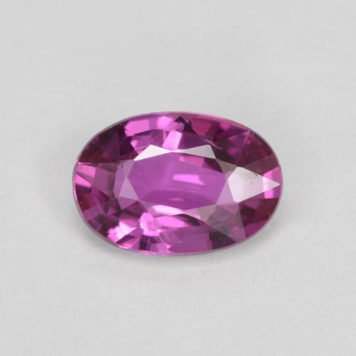 パープルピンク サファイア 宝石 - 0.5ct オーバル ファセット (ID: 566551)