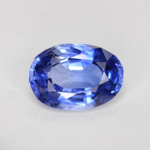 Васильково-синий Сапфир Камень - 0.7ct Фасетный Овал (ID: 566554)