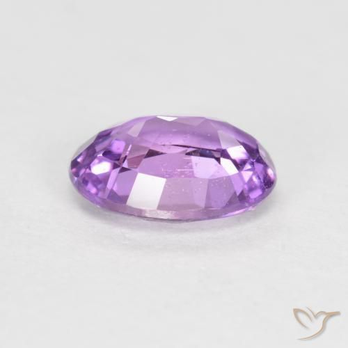 Sapphire Gemstone in 6.1 x 4.9 mm Size for Sale, Sapphire Stone in Medium Purple Color