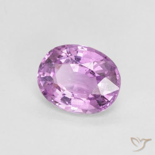 0.84 ct Purple Sapphire Stone, Natural Sapphire in Oval Facet Shape for Sale