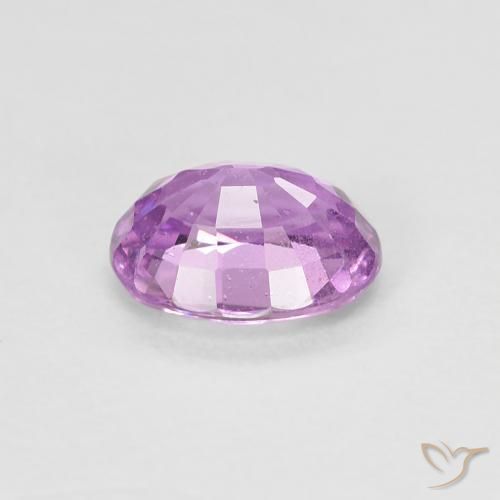 Sapphire Gemstone in 6.1 x 4.9 mm Size for Sale, Sapphire Stone in Pinkish Violet Purple Color