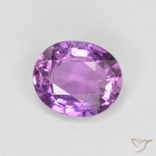 0.72ct Natural Electric Purple Sapphire, Oval, VS-SI