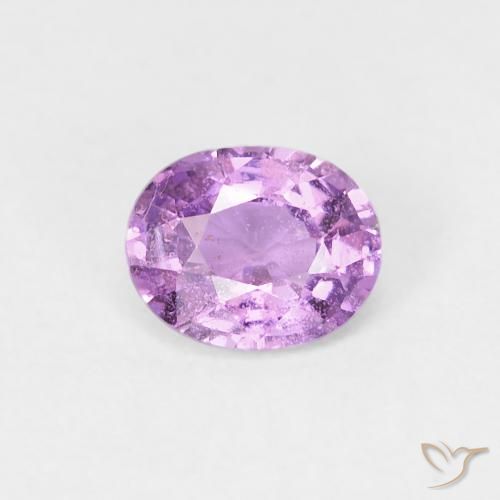 0.59ct Natural Medium Purple Sapphire, Oval, VS-SI