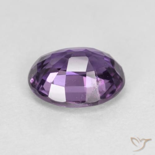 Sapphire Gemstone in 6 x 5.1 mm Size for Sale, Sapphire Stone in Deep Violet Color