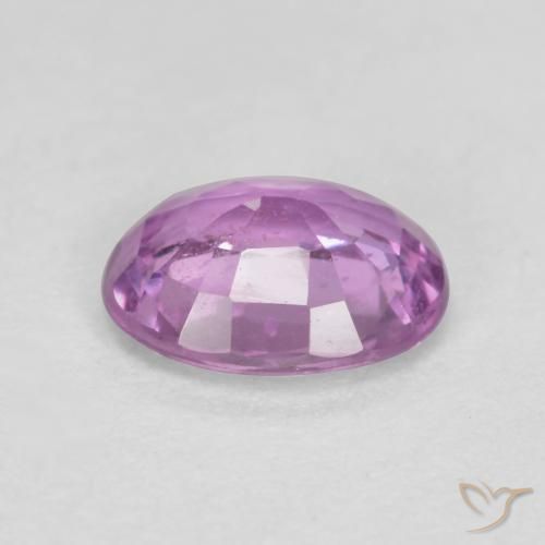 Sapphire Gemstone in 6.1 x 5 mm Size for Sale, Sapphire Stone in Pinkish Violet Purple Color