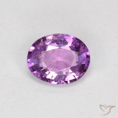 0.51ct Natural Medium-Dark Purple Sapphire, Oval, VS-SI