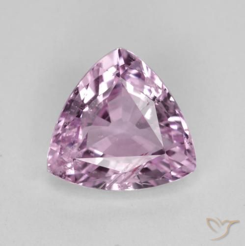 0.95 ct Loose Purple Sapphire, 6.6 x 6.2 mm Trillion Cut From Tanzania, Photo A