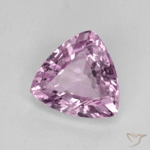 0.95 ct Purple Sapphire Stone, Natural Sapphire in Trillion Facet Shape for Sale