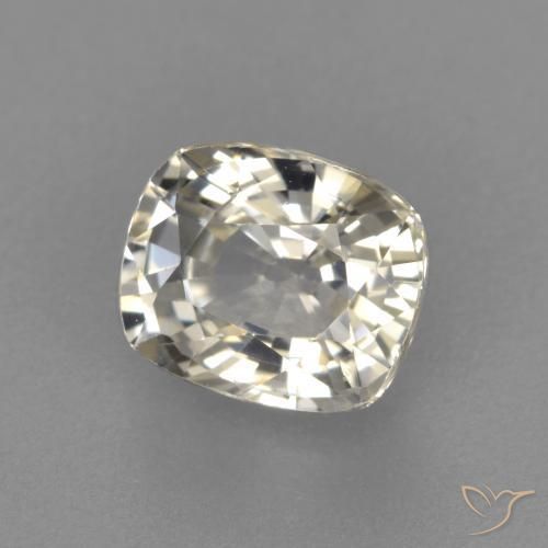 1.18 ct Yellow Sapphire Stone, Natural Sapphire in Cushion-Cut Shape for Sale