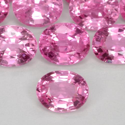 0.45 ct Pink Sapphire Gemstone, Sapphire Gem in Oval Facet Shape for Sale.