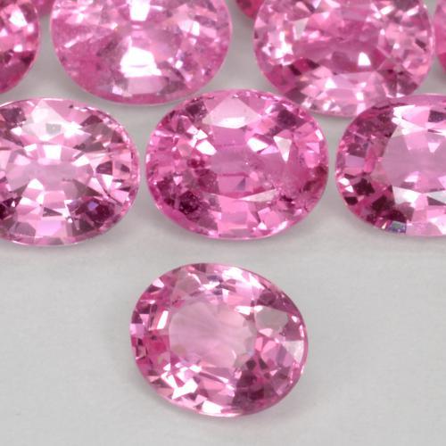 0.45 ct Pink Sapphire Stone, Natural Sapphire in Oval Facet Shape for Sale