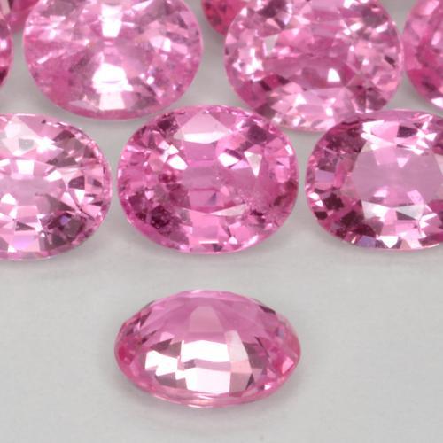 Sapphire Gemstone in 5 x 4 mm (calibrated) Size for Sale, Sapphire Stone in Intense Pink Color