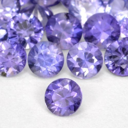 0.11 ct Violet Sapphire Stone, Natural Sapphire in Diamond-Cut Shape for Sale