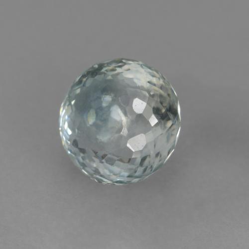 Greenish White Sapphire Gem - 0.8ct Round Mixed-Cut (ID: 568893)