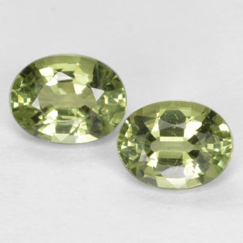 Medium Green Sapphire Gem - 0.3ct Oval Facet (ID: 569001)