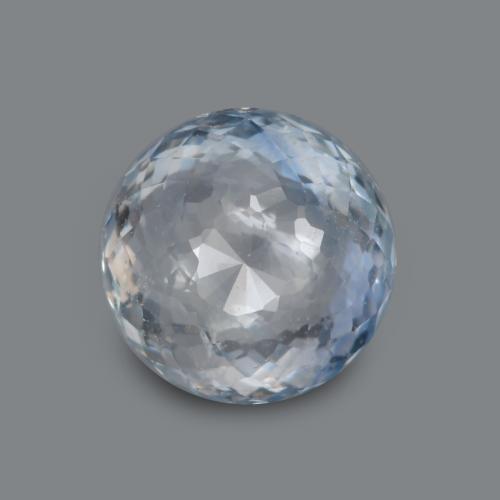 Bläulich-weiß Saphir Edelstein - 1.1ct Round Mixed-Cut (ID: 569006)
